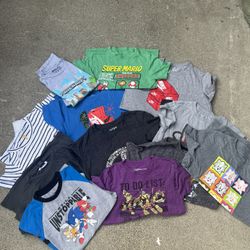 Boys Clothes 8yrs Size Medium (sonic, Teenage Mutant Ninja Turtles, NIKE) T-shirts And Pants  