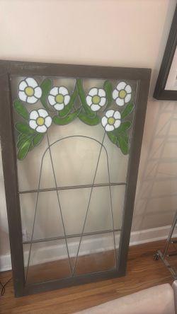 Glass art piece, could be used for window or art