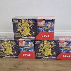 For Sale:
Brand New in Box Pokemon Trading Card Game TCG Scarlet & Violet Surging Sparks Elite Trainer Box ETB and Surging Sparks Bundle