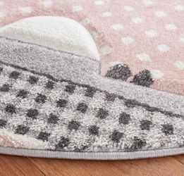Safavieh Pink Grey Ivory Children Rug