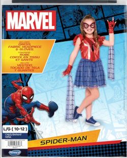 Marvel Spider-Man Girls Halloween Costume Size L (10-12)