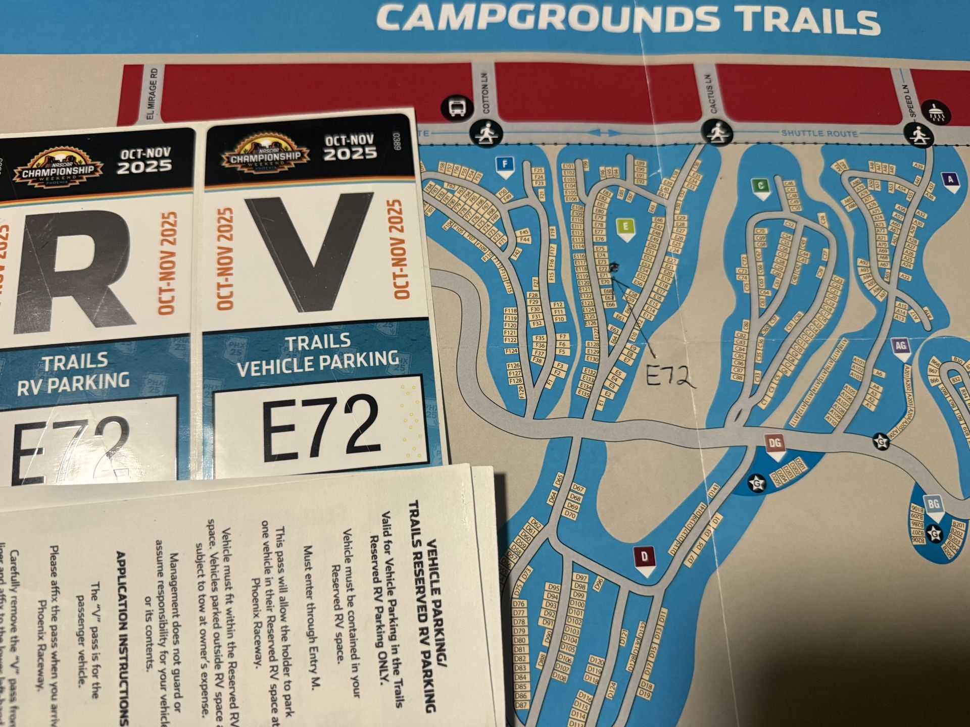 NASCAR  Camp Site Trails 