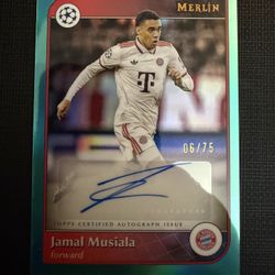 Musiala Bayern Munich Autograph Card