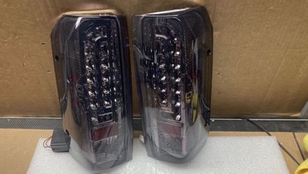 Fit 90-97 F150/250/350 Chrome/ Smoke Led Tail Light OT 25