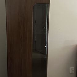 Unique Wooden 1 Door Display Cabinet