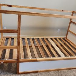 Ikea Kura Reversible Bed, White/pine