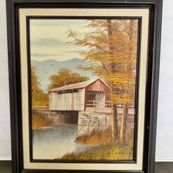Small Vintage Framed Oil Painting