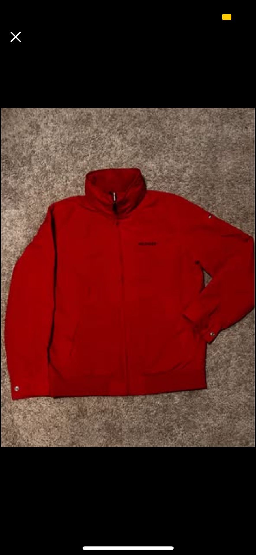 Tommy Hilfiger Red Zip-Up Jacket – Men’s Medium