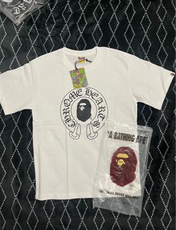 White Chrome Hearts x Bape T-shirt