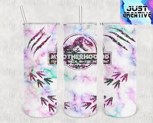Dino motherhood tumbler