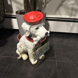 13-1/2"H Dog Welcome Decor