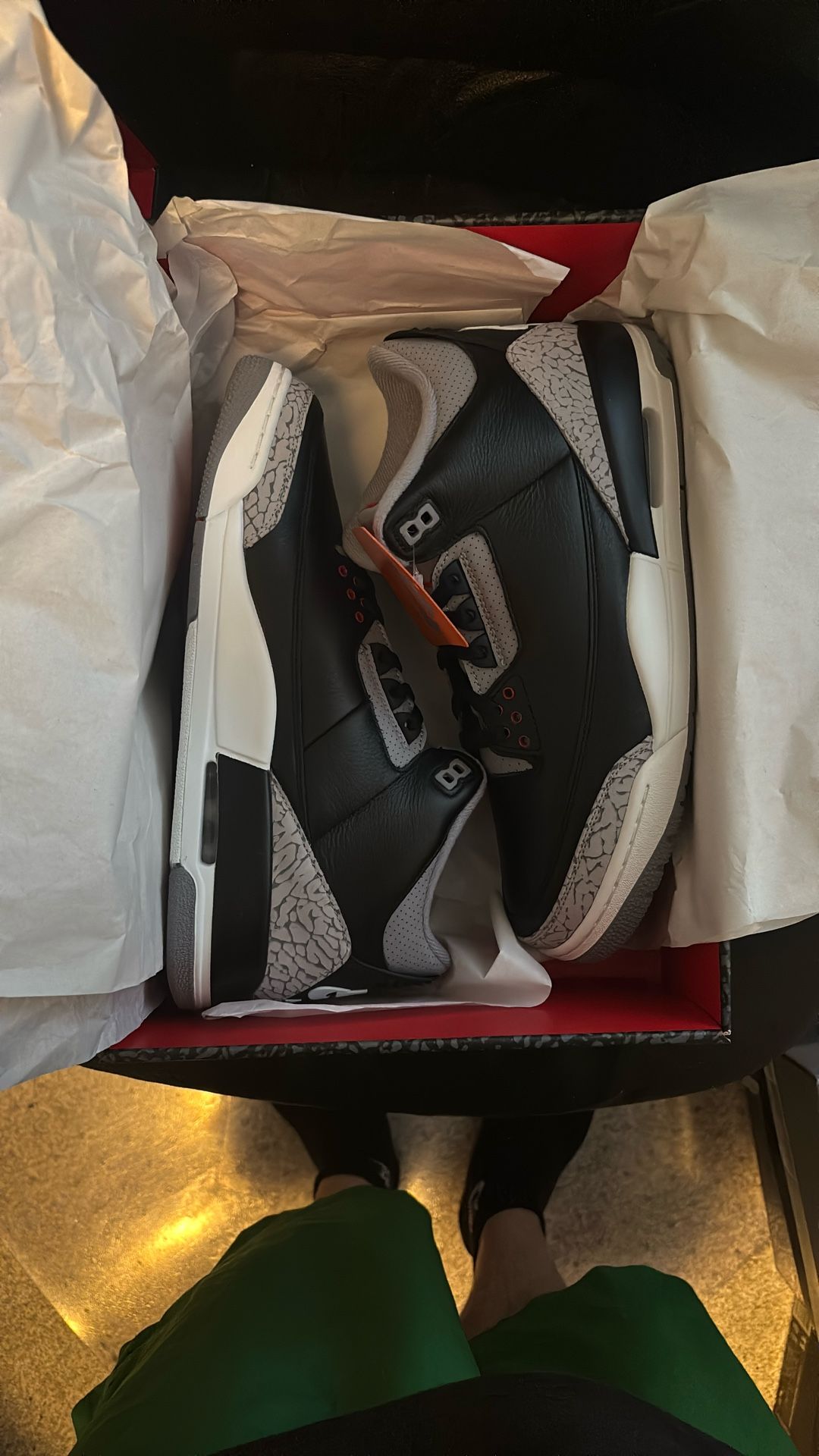 Air Jordan Black Cement 3’s Size 11