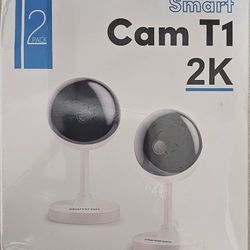 Smart Cam T1 2-Pack 2K Security Cameras