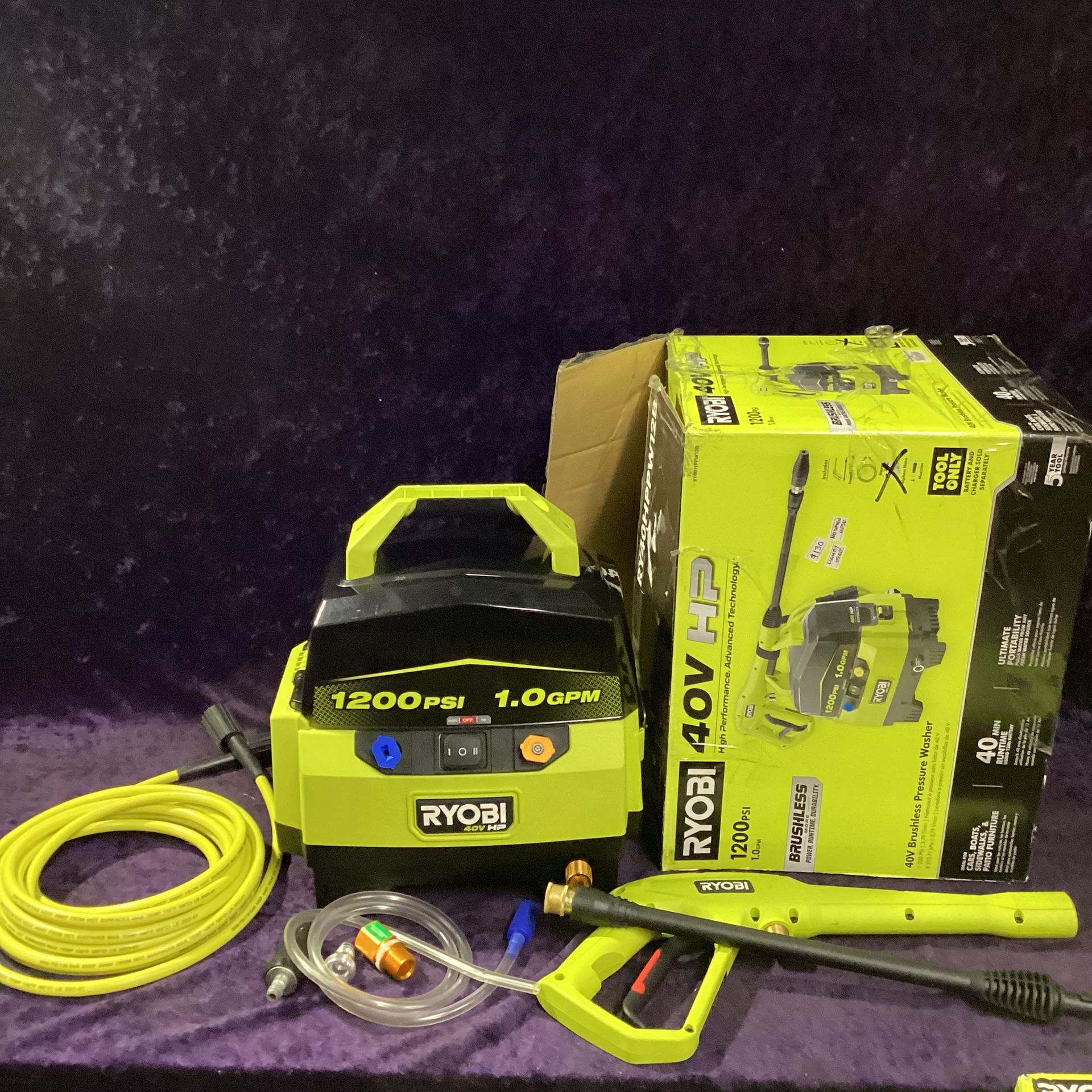 🧰🛠RYOBI 40V 1200PSI/1.0GPM Cordless Electric Cold Pressure Washer-LIGHTLY USED(Tool Only)-$110!🧰ðŸ›