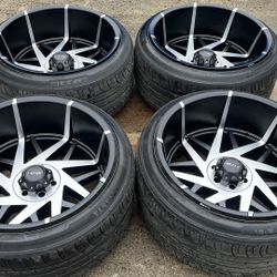 24x14 DCENTI BRAND NEW RIMS AND TIRES 305/35/24. 6 lug