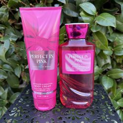 Perfect in Pink Bath & Body Works Body Cream and Body Wash