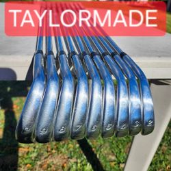 TAYLORMADE RAC FORGED CB TP STIFF SHAFT STEEL GOLF IRONS
