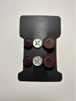 Button Hairclips