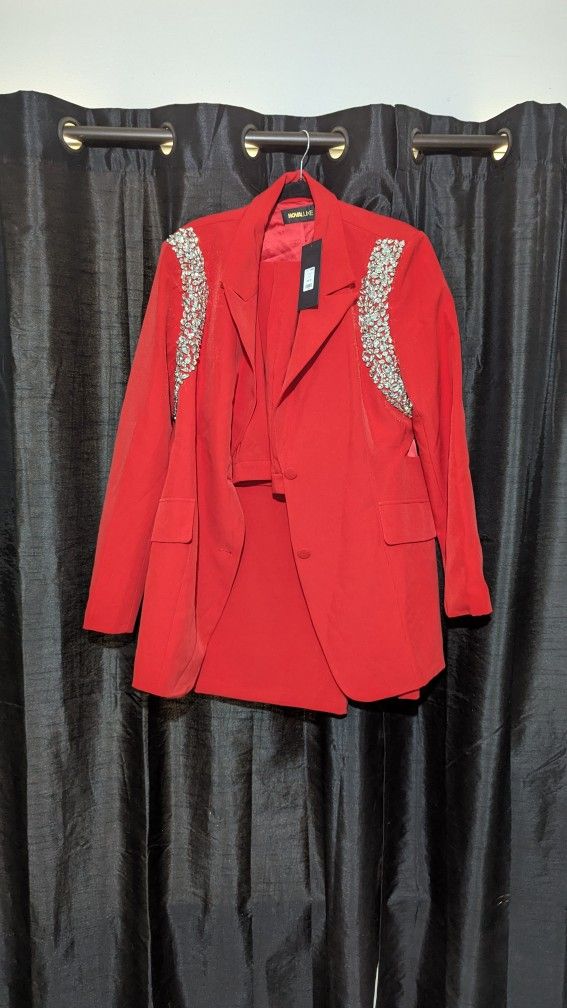 Women's Rhinestone Embellished Pantsuit 