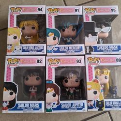 Sailor Moon Funko Pop Set. Grails/Vaulted 2016