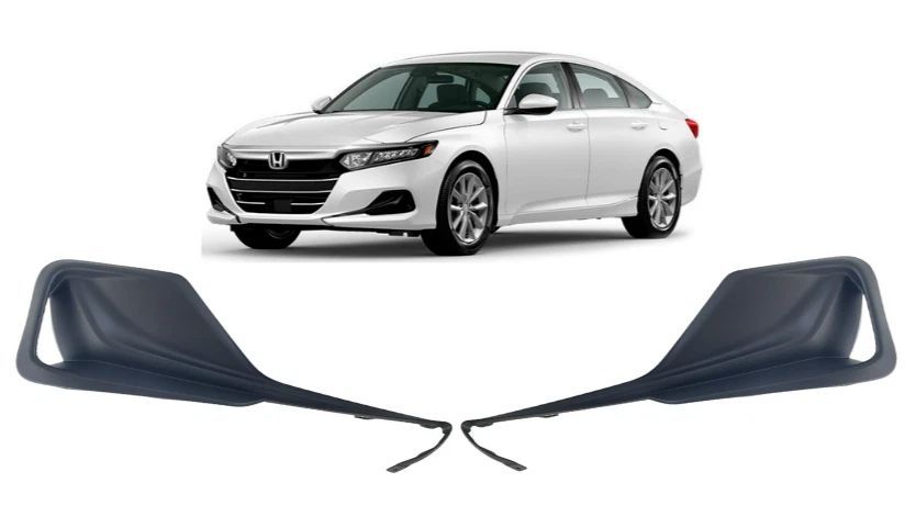 PART Left & Right Side Fog Light Lamp Bezel Trim Cover Pair For Honda Accord 21 - 22
