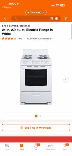 Summit Appliance 24 in. 2.9 cu. ft. Gas Range new