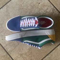 Jordan 1 Mid White Pollen and Old Skool Yacht Club Vans