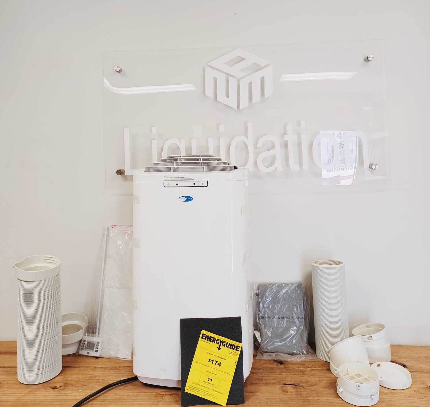 Whynter ARC-110WD 11,000 BTU Portable Air Conditioner, Dehumidifier, Fan with Activated Carbon Filter and Storage Bag for Rooms up to 350 sq ft