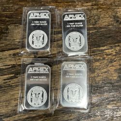 1oz silver bars * ask price