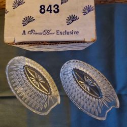 Set Of 2 Vintage Princess House Utensil Holders With Box