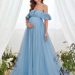 Faeriesty Dressalisa Maternity Off Shoulder Dress