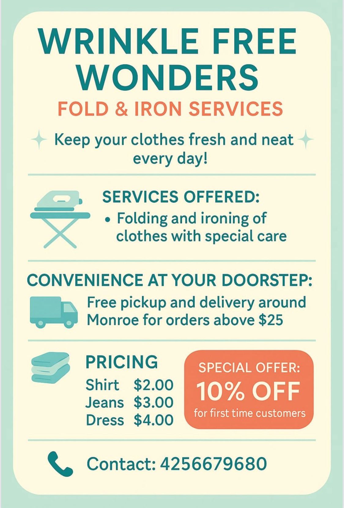 Folding & Ironing
