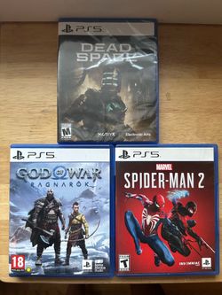 Ps5 game bundle - Spider-Man 2, God of war ragnarok, Dead space
