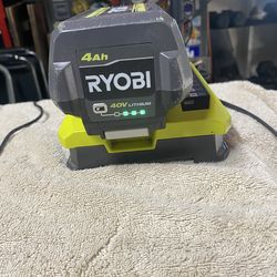 2-40V Ryobi Batteries/Chargers