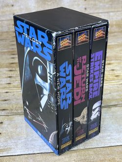 Star Wars Trilogy 3 VHS Box Set A New Hope, Return Of Jedi, Empire Strikes Back