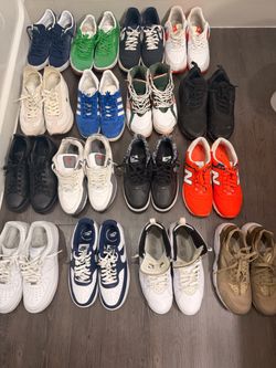 Mix variety of sneakers