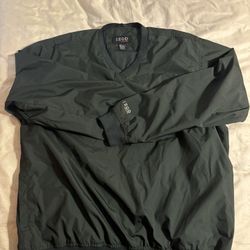 IZOD Men's V-Neck Pullover Windbreaker Jacket