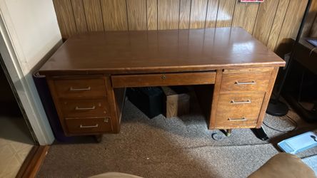 Vintage All Wood Desk