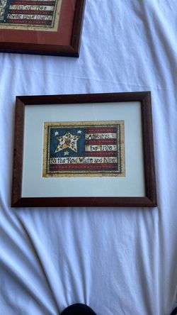 Patriotic Framed Art Print – American Flag