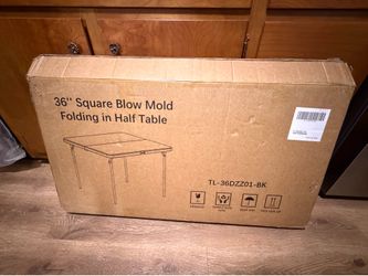 36” Square Blow Mold Folding in Half table