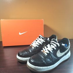 Black Nike Air Force 1s Size US10.5
