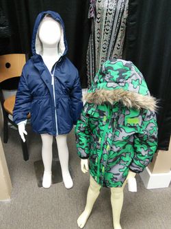 New boys and girls coats many sizes