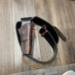 Old West Cowboy Belt  All Leather 
