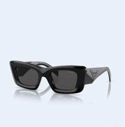 Prada Black Rectangle Sunglasses