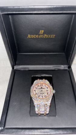 Iced out Two toned AP Royal oak watch