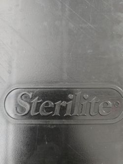 Sterilite Footlocker, Stackable Storage Bin with Latching Lid, Wheels and Handle, Set of 3