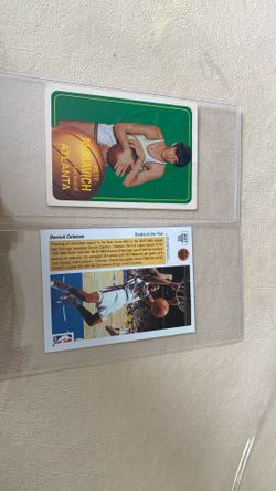 Tow Vintage 1970-71 Topps Pete Maravich Reprinted By The Topps Company .inc  1996  Reprint. 28 Of 50  And  1991-92  Upper Deck AW7  Derrick 