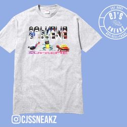 Men’s Supreme Friends Tee Heather Grey - Brand New X-Large 