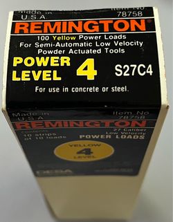 Remington S27C4 Power Level 4 Yellow Power Loads