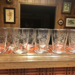 Antique Glasses Set Of Ten 